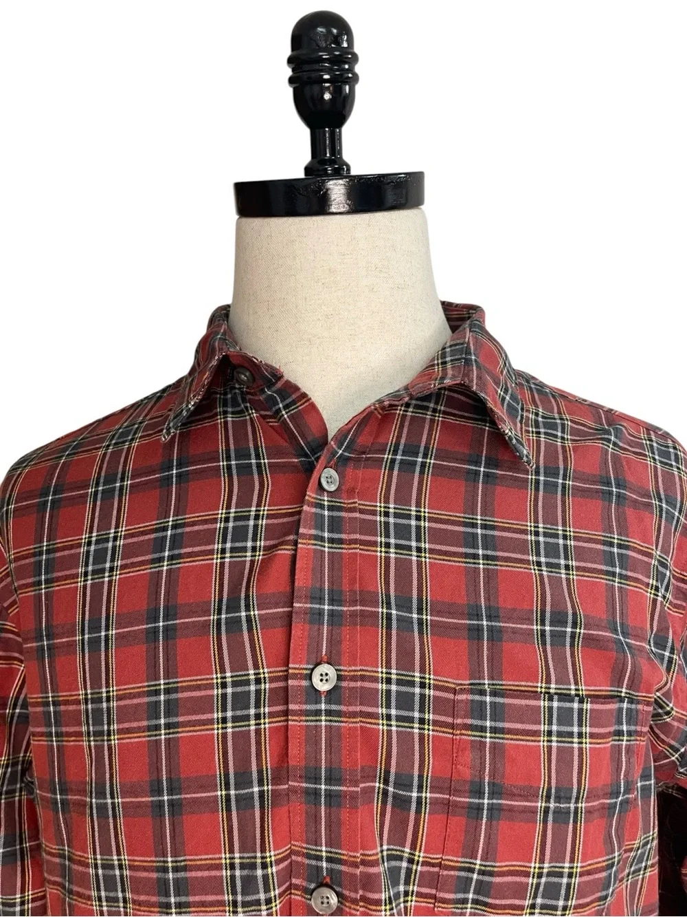 UNTUCKit Catarratto Button Down Slim Fit Shirt Red Plaid